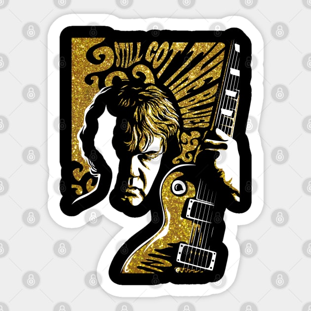 gary moore vintage Sticker by BAJAJU